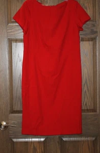 Pendleton Kleid Damen 12 rot Schurwolle kurzärmelig Größe 12 - Bild 1 von 6