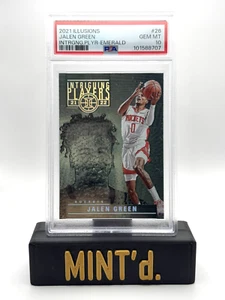 2021 Panini Illusions JALEN GREEN RC #26 GREEN INTRIGUING PLAYERS PSA 10 GEM RC - Picture 1 of 2