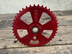 TNT Retro Blade Red Bmx Sprocket 42t Chainring Mid School Bmx Vintage - Picture 1 of 7