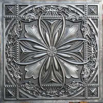 Drop In Ceiling Tiles Faux Tin Antique Tin Decor Bar Wall Panels PL10 10pcs/lot • 129.90$