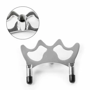 Cabezal de reposo cromado MEDIO BUTT para billar o piscina con dedos de plástico - Imagen 1 de 3