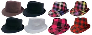 GORRA FEDORA TRILBY GANGSTER SOMBRERO CUBO HOMBRE MUJER - Imagen 1 de 8