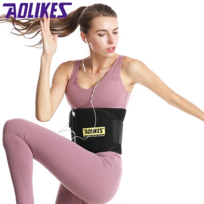 1PC Sweat Waist Support Corset Belt Adjustable Warm Waist Fitness Waist Support - Image 1 of 4