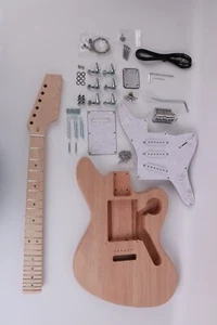 maple neck electric st guitar kits mahogany body DIY bone nut maple Fingerboard - Picture 1 of 6