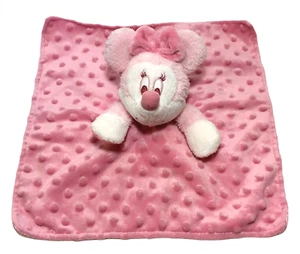 Disney Gund My First Minnie Manta de Seguridad Rosa Peluche Ratón Sonajero Minky Dots  - Imagen 1 de 12