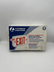 Lithonia Lighting Quantum Thermoplastic LED Emergency Exit Sign - Picture 1 of 3