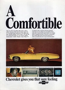 Chevy Impala SS 1967 convertible anuncio impreso en color original - Imagen 1 de 1