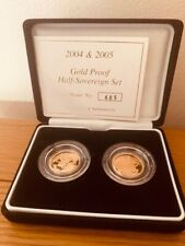 2004 & 2005 Gold Proof Half Sovereign Set Royal Mint