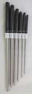 6 Brunissoirs Ø 2,2 Rechts 6 MM. 6 X Burnisher Mit Ärmel Ø 2,20 - 6,00 MM - Picture 1 of 1