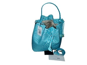 Bolso de hombro Brahmin Marlowe AZUL POLVORIENTO MELBOURNE con cordón $325 - Imagen 1 de 4