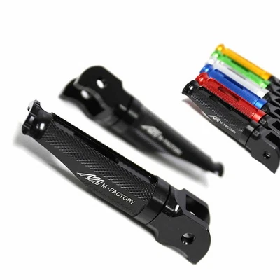 Clavijas delanteras Shinobi negras Racing para BMW S1000RR HP4 13-17 18 19 20 21 22 23 Foto 1 de 4