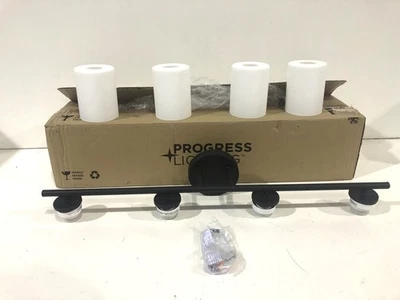 Progress Lighting Replay P2160-31 4-Light Black Bathroom Vanity Light New - Image 1 of 3