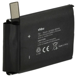 Batterie pour Apple Watch A1554 42mm 1re génération, MJ3N2LL/A 240mAh 3,7V - Zdjęcie 1 z 9