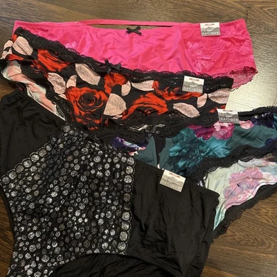 NUEVO CON ETIQUETAS 18/20 Lane Bryant Cacique Cheeky Premium Panty Lote de 4 Pares NUEVO Foto 1 de 4