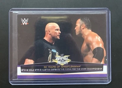 2014 Topps WWE Road to Wrestlemania - 30 años de Wrestlemania Austin, Rock #30 Foto 1 de 2