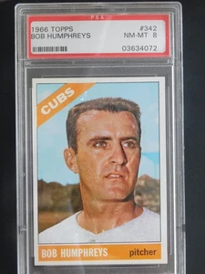 1966 Topps Baseball Card #342 Bob Humphreys (NM-MT) PSA 8 - Picture 1 of 2