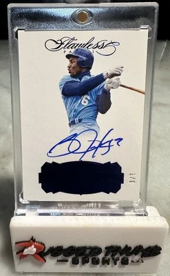 Panini Flawless Sapphire 2017 en tarjeta automática/7 Bo Jackson Kansas City Royals Foto 1 de 2