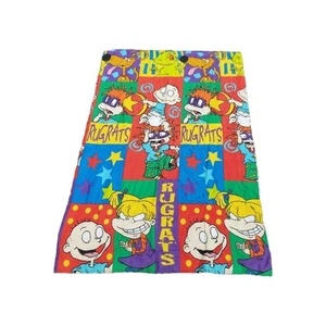 Vintage 1996 Rugrats Twin Comforter 2 Sided Tommy Chucky Angelica Spike - Picture 1 of 8