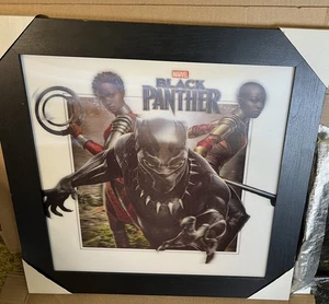 Black Panther WAKANDA 3D 19.5"x19.5" Picture Framed Marvel Hobby Lobby Exclusive - Picture 1 of 16