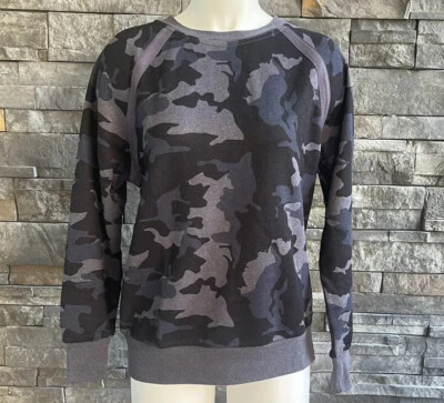 Prana Cozy Up Sweatshirt Women’s Long Sleeve Nautical Camo Size S NWT - Image 1 of 4