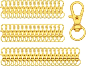 Swivel Snap Hooks Premium Metal Lobster Claw Trigger Clasps for Lanyard Keychain - Picture 1 of 12