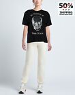 RRP€179 HOUSE OF MUA MUA T-Shirt Size S Black Sequins Short Sleeves Round Collar