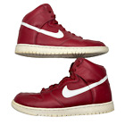 Nike homme Dunk High ID rouge avec cuir Swoosh blanc AH7977-991 US taille 10,5