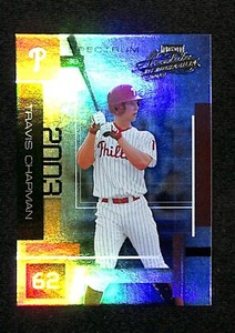 2003 Playoff Absolute Memorabilia #106 Spectrum Travis Chapman Phillies 56/100