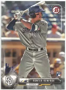 Tarjeta de novato Hunter Renfroe San Diego Padres 2017 Bowman - Imagen 1 de 2