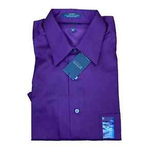 New Arrow Sateen Classic Wrinkle Free Long Sleeve Button Front Dress Shirt 34/35