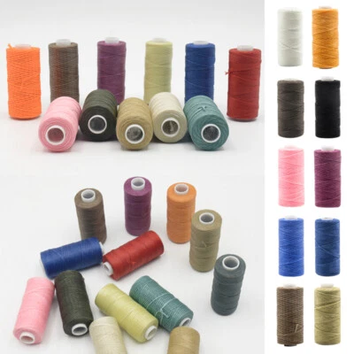 Flat Waxed Sewing Line Thread Leather Cord For DIY Hand Stitching Thread Craft - Image 1 of 4