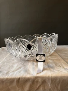 Waterford Crystal Scalloped Edge Round Bowl Artisan Collection Craftsman 10" - Bild 1 von 4