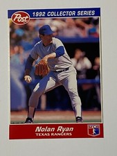 ⚾ 1992 Post Baseball Base Card #27 Nolan RYAN ⚾