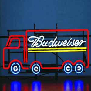 BVD Lorry 24"x20" Real Glas Neon Sign Bistro Bar Pub Man Cave Store Wall Hanging - Picture 1 of 1