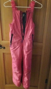 Neon Pink Ski Pants Champion Barely Worn Small GIRLS STRAPS Elastic Boot Cuff - Picture 1 of 7