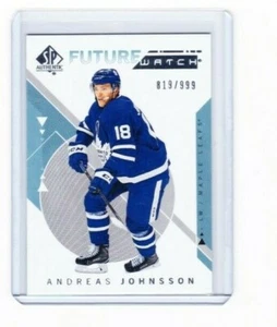18-19 2018-19 SP AUTHENTIC ANDREAS JOHNSSON FUTURE WATCH RC /999 160 MAPLE LEAFS - Picture 1 of 1