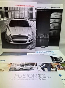2016 FORD FUSION COMPLETE OWNER'S MANUAL SET Free Case - Picture 1 of 5