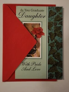 Graduation Congratulations As You Graduate Daughter Greeting Card & Envelope - Picture 1 of 6