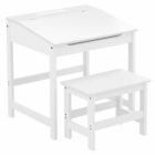 Study Activity Desk Kids Childrens Wooden Table & Stool Chair Seat Furniture Set