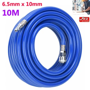 10M Air Compressor PU Braided Hose 10mm Air Line Fitting Kit Fit Nitto Hose Pipe - Picture 1 of 8