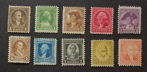 US Stamps Mint NH Scott 704-715 Partial Set MISSING 6 & 10 Cent (Comb Shipping)