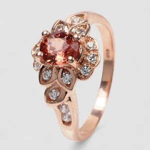 Burma! Coral Orange Spinel Oval Rare 925 Sterling Silver Handmade Rings Size 5.5 - Picture 1 of 8