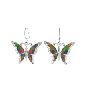 Starborn Ammolite Earrings Butterfly - Picture 1 of 5