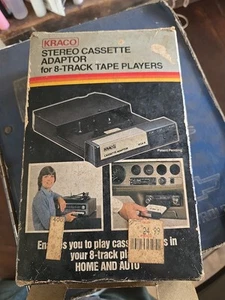 New Old Stock kraco stereo cassette 8 Track adaptor In Orginal Package - Picture 1 of 6