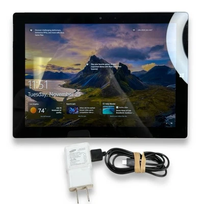 Used Microsoft Surface 3 Touchscreen Windows Tablet 1645 Intel Atom 4GB 64GB - Image 1 of 4