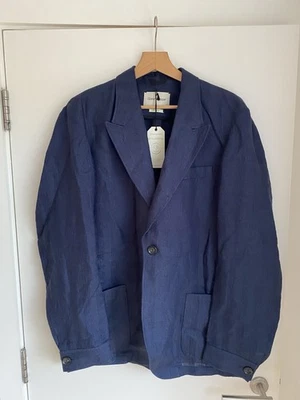 Oliver Spencer Laurel Jacket Arnold Navy 44” Chest Linen Jacket RRP £449 Bnwt - Image 1 of 4