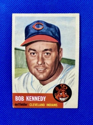 1953 Topps #33 Bob Kennedy Cleveland Indians mid-level EX-MT        B53#33B2 - Image 1 of 2