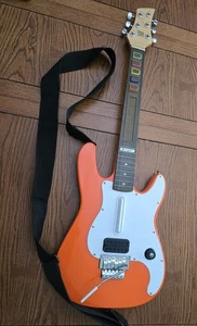 Logitech Guitar Hero Orange Wooden Xbox 360 *USED* NO DONGLE #2 - Picture 1 of 8