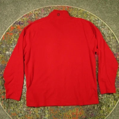 Suéter Marmot Polar Para Hombres XXL Rojo 1/4 Cremallera Pullover Ligero Sin Bolsillo Usado en Excelente Condición Foto 1 de 4