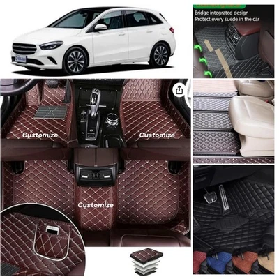 Liner Rugs Fit Mercedes-Benz B-Class 2009-2025 Carpets Car Floor Mats Waterproof - Image 1 of 4